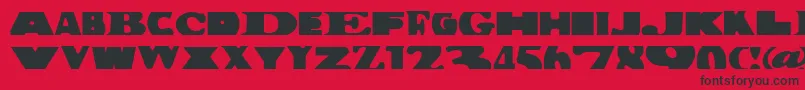 BuildingBloc Font – Black Fonts on Red Background