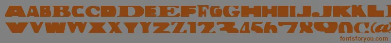 BuildingBloc Font – Brown Fonts on Gray Background