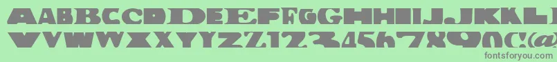 BuildingBloc Font – Gray Fonts on Green Background