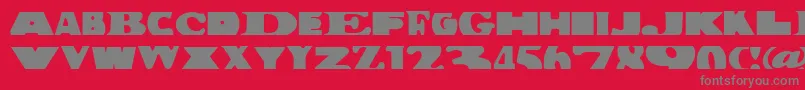 BuildingBloc Font – Gray Fonts on Red Background