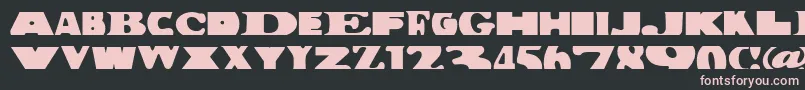 BuildingBloc Font – Pink Fonts on Black Background