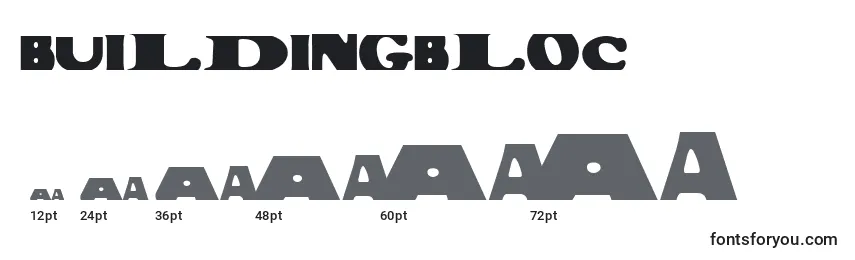 BuildingBloc Font Sizes