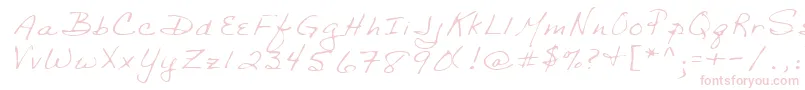Lehn029 Font – Pink Fonts on White Background