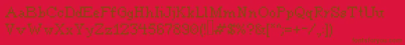 Шрифт Tourdeforce – коричневые шрифты на красном фоне