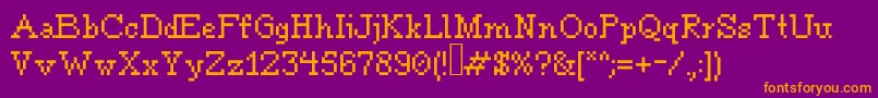 Tourdeforce Font – Orange Fonts on Purple Background