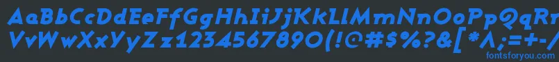 fuente AshbyBlackItalic – Fuentes Azules Sobre Fondo Negro