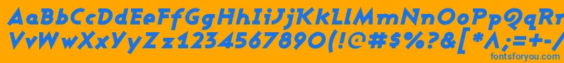 fuente AshbyBlackItalic – Fuentes Azules Sobre Fondo Naranja