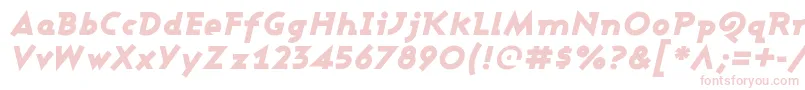 fuente AshbyBlackItalic – Fuentes Rosadas Sobre Fondo Blanco