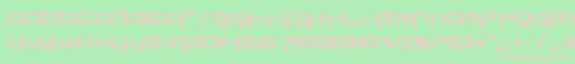 NipponTechNormal Font – Pink Fonts on Green Background