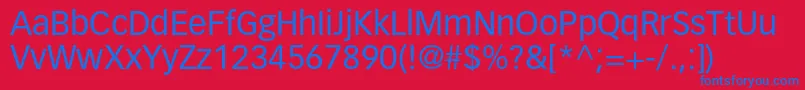 VectoraltstdRoman Font – Blue Fonts on Red Background