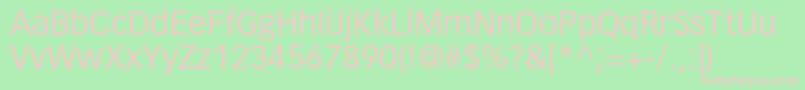 VectoraltstdRoman Font – Pink Fonts on Green Background