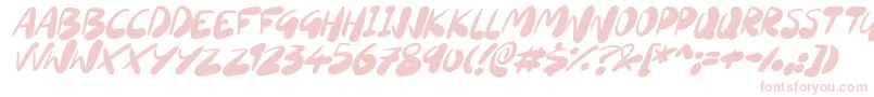 SourdoughItalic Font – Pink Fonts on White Background