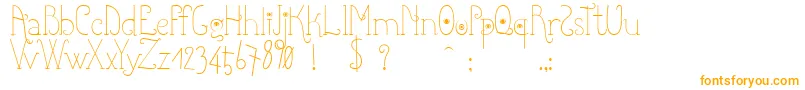 Shicoo-Schriftart – Orangefarbene Schriften