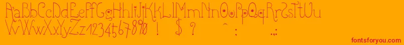 Weitere Informationen zur Shicoo-Schriftart Shicoo-Schriftart – Rote Schriften auf orangefarbenem Hintergrund
