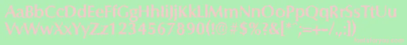 ColumbiarandomBold Font – Pink Fonts on Green Background