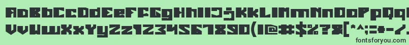 EnormousBold Font – Black Fonts on Green Background