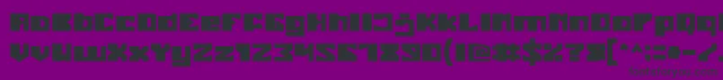Шрифт EnormousBold – чёрные шрифты на фиолетовом фоне