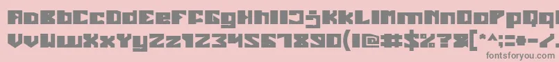 EnormousBold Font – Gray Fonts on Pink Background