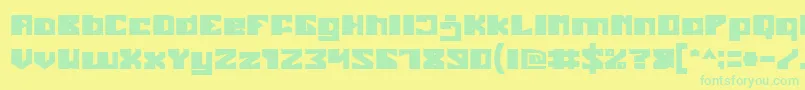 Más sobre la fuente EnormousBold fuente EnormousBold – Fuentes Verdes Sobre Fondo Amarillo