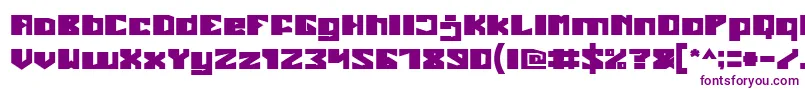 Шрифт EnormousBold – фиолетовые шрифты