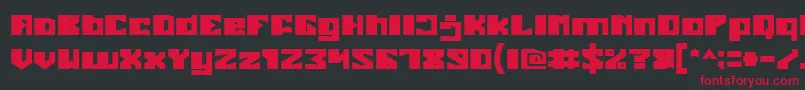 EnormousBold Font – Red Fonts on Black Background