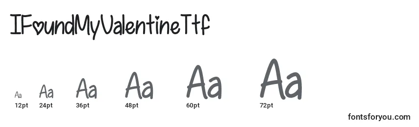 IFoundMyValentineTtf Font Sizes