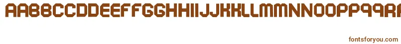 Шрифт SoekarnoHatta – коричневые шрифты на белом фоне