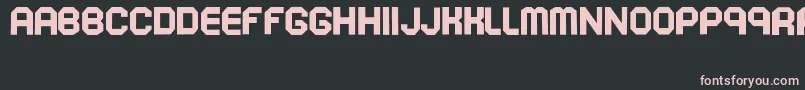SoekarnoHatta Font – Pink Fonts on Black Background