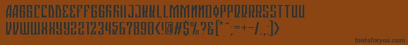 Ranyeski Font – Black Fonts on Brown Background