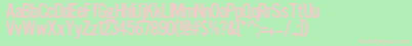 SoloEnCines Font – Pink Fonts on Green Background