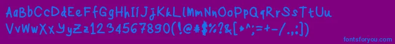 Lisätietoja Anne-fontista Anne-fontti – siniset fontit violetilla taustalla