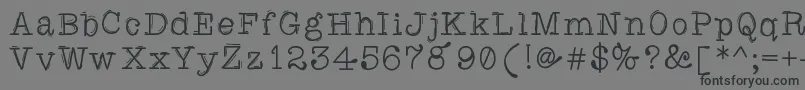 Caretodance Font – Black Fonts on Gray Background