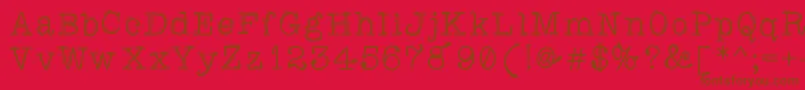 Caretodance Font – Brown Fonts on Red Background