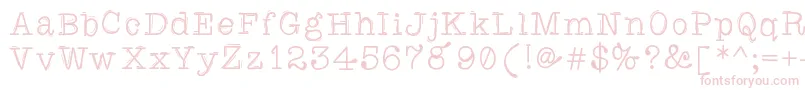 Caretodance Font – Pink Fonts on White Background