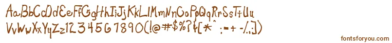 Newtoy ffy Font – Brown Fonts on White Background