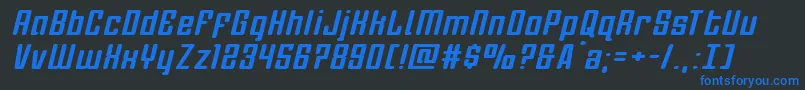 En savoir plus sur la police Darklighterexpandital Police Darklighterexpandital – polices bleues sur fond noir