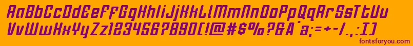 More about Darklighterexpandital Font Darklighterexpandital Font – Purple Fonts on Orange Background