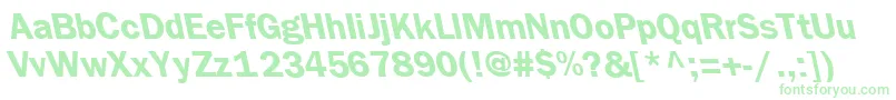 FrankfurtbackslantBold Font – Green Fonts on White Background