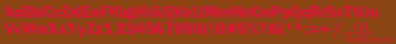 FrankfurtbackslantBold Font – Red Fonts on Brown Background