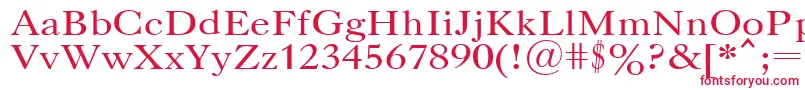 フォントUkCaslon – 赤い文字