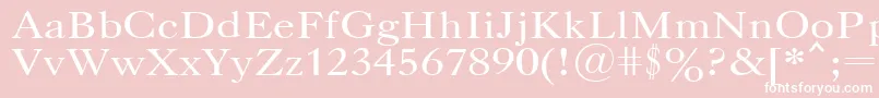 UkCaslon Font – White Fonts on Pink Background