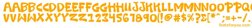 K26swashbuckle Font – Orange Fonts on White Background