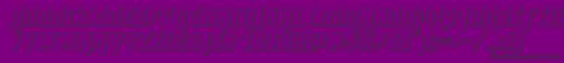 Dangerflight3Dital Font – Black Fonts on Purple Background