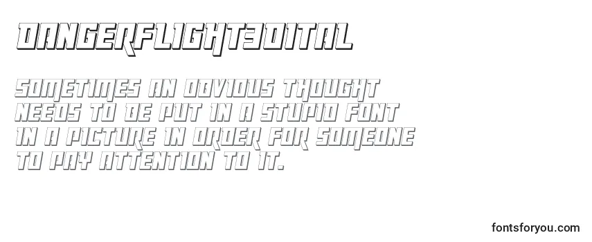 Dangerflight3Dital Font