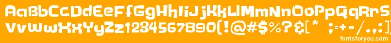 TimiTimi Font – White Fonts on Orange Background