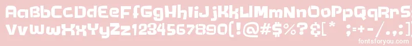 TimiTimi Font – White Fonts on Pink Background