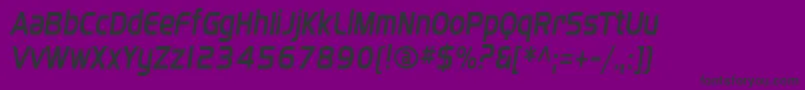 Police Sffourchecondenseditalic – polices noires sur fond violet