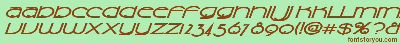 Sonis Font – Brown Fonts on Green Background
