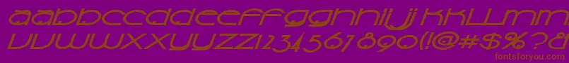 Sonis Font – Brown Fonts on Purple Background