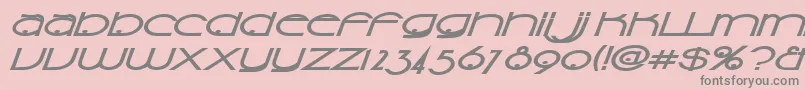 Fonte Sonis – fontes cinzas em um fundo rosa